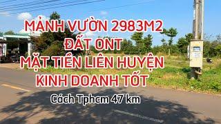 (đã bán)Bán 3 sào đất ONT  mặt tiền chợ Hưng Lộc đi vào cách Tphcm 47km #đất_đồng_nai