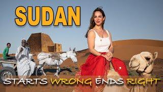 SOLO WOMAN travels thru SUDAN | Meroe Pyramids and Traditions رحلة سائحة الي السودان؛ الجزء الأول