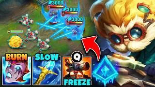 Heimerdinger but my turrets have a freeze ray attachment and nobody can move