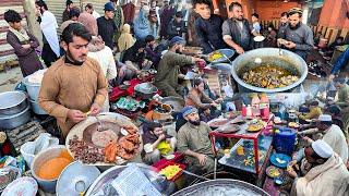 Ultimate Breakfast in Afghanistan | Traditional Early morning street food | Liver fry recipe | Rosh