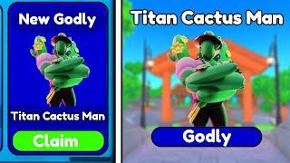 NEW TITAN CACTUS MAN!NEW GODLY UNIT IN TOILET TOWER DEFENSE!!