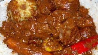 Préparation de la sauce d'arachide Mafe tigua Guinée Mafe viande Sénégal cuisine guinéenne Mafe Yapp