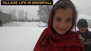 Village life in Snowfall|live snowfall in Pakistan|Upper Dir vlog