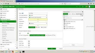 how to configure security policies on fortigate firewall
