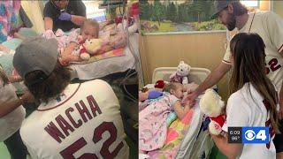 Cardinals visit patients at St. Louis Children's Hospital