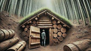 Amazing Underground Shelter!Built with Primitive Tools