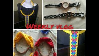 weekly VLOG!!!! Let's complete orders together. Mini tutorial on a neck piece.
