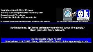 Spülmaschine: Spülarme drehen nicht und sind sauber/freigängig? Dann prüfe das Bauteil danach.