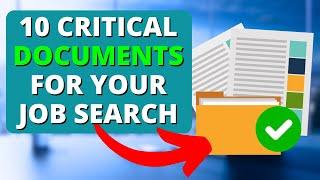 10 Career Documents You Will Often Need For A Modern Job Search