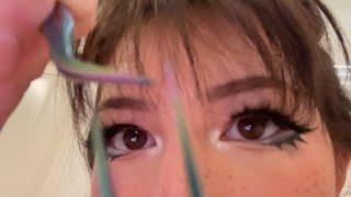 professional (kinda) lash extensions (asmr)