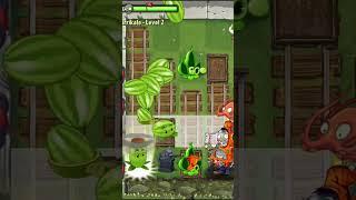 Watermelons explode and destroy zombies#shortvideo #gaming #games #ghost #plantsvszombiesthemesong