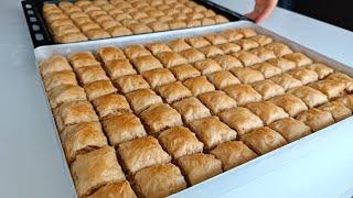 ‼️İNANILMAZ‼️YARIM SAATTE 2 TEPSİ BAKLAVA YAPTIM ÇITIR ÇITIR ZAHMETSİZ EL AÇMASI CEVİZLİ BAKLAVA