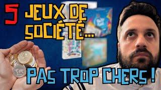 5 jeux de société PAS trop chers !