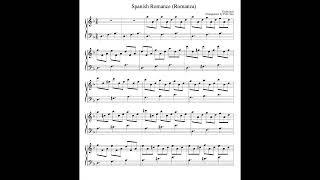 Spanish Romance (Romanza) Piano Sheet Music - Arrangement by Felix Sun