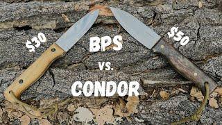 BPS Knives B-1 vs. Condor Bushlore, How similar are these two bushcraft knives?