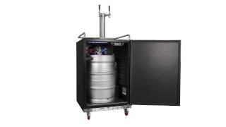 Full Size Dual Tap Built-In Stainless Steel Kegerator- KC7000SSTWIN