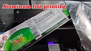 Label printer, aluminum foil printing, one can also be produced.