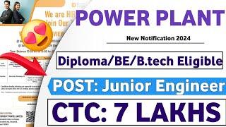 Torrent Power JE Recruitment 2024 | CTC: 7LPA| Diploma/BE/B.tech| Job Vacancy 2024| Latest Mnc Jobs