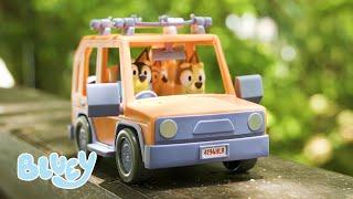 Fun in the Car! | Bluey and Bingo's Playtime | Toy Stop Motion | Bluey