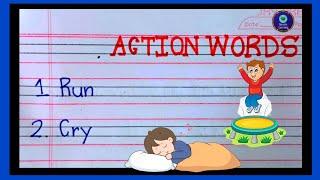 Action words | action verbs | english grammar