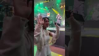 zuchobeni tungoe reaction during Sanam Puri concert in Mumbai #sanampuri #love