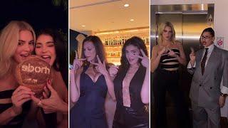 Kendall & Kylie Jenner Enjoyed a Night out at Hailey Bieber's Rhode Party at Funke in Beverly Hills