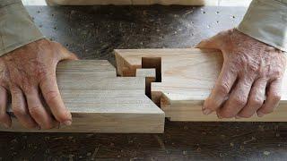 Most Perfect Handmade Japanese Woodworking Joints, Extreme Hand Cut Joints Woodworking Skills