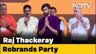 Raj Thackeray Launches Son Amit Thackeray In Party, With A New Flag