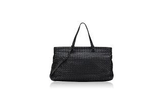 Bottega Veneta Nappa Intrecciato Large Tote Black