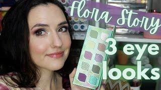 3 Eye Looks with the FLORA STORY Palette | Makeup Just For Fun x Oden's Eye Flora Story Tutorials