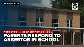 Parents respond to test results finding asbestos at Abingdon Elementary