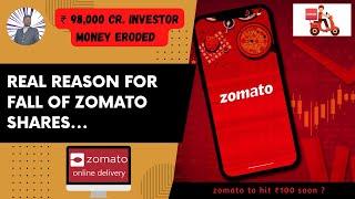 Real Reason for Fall of Zomato Shares | Fall of Zomato Stock | Stock Market News | Patel Parth