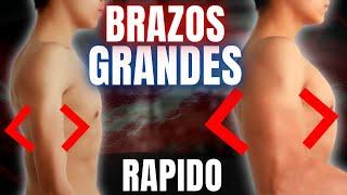 Como conseguir BRAZOS GRANDES siendo FLACO // BRAZOS GRANDES a los 15 AÑOS en CASA *SIN PESAS*