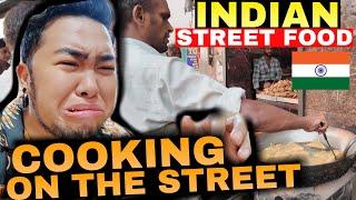 INDIAN STREET FOOD  COOKING ON THE STREETS OF NEW DELHI 