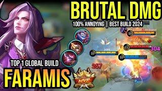 FARAMIS BEST BUILD 2024 | BUILD TOP 1 GLOBAL FARAMIS GAMEPLAY | MOBILE LEGENDS