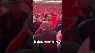 Kalen DeBoer and Kirby Smart handshake after Alabama beat Georgia