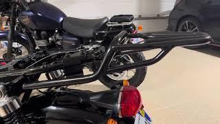 2024 Triumph Bonneville T120: Givi SR6410 Rack Installation