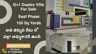 150 Sq.Yds G+1 Luxurious Duplex villa for sale with All Furniture || Best interior design