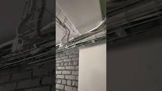 Монтаж кондиционера в офисе #главент #монтажкондиционера #construction