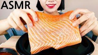 Salmon Sashimi SAVAGE Eating ASMR 통연어 리얼사운드 먹방