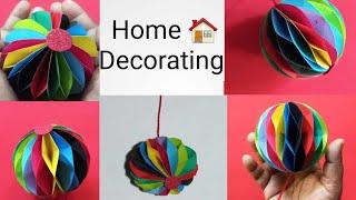 how to make paper honeycomb/coulorful  honeycomb/Christmas Home Decoration/paper craft #viralvideo