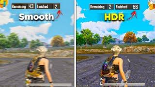 Smooth vs HDR Graphics - BGMI 