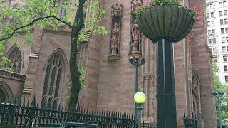 Trinity Church  New York City NYC Wall Street walk around 2018,May 20 - Unedited