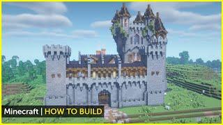 Minecraft How to Build a Grand Castle with Interior (Tutorial)