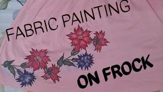 fabric painting on baby frock #painting #viralvideo #trending #fyp #baby #frock #glory #foryoupage 