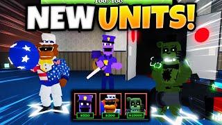 *NEW* PRESIDENT FREDDY, SECURITY PURPLE GUY + ALL NEW UNITS SHOWCASE!  | Five Nights Tower Defense