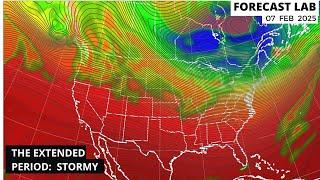 Fri 2/7/25 - US weather | A stormy weather pattern develops for late next week