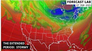 Fri 2/7/25 - US weather | A stormy weather pattern develops for late next week