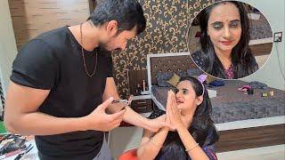 Mai Apke Hath Jodti hu ||Husband Does My Makeup part-2 ||Therott||Snappy girls