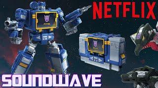 Neflix Earthrise Voyager SOUNDWAVE w/ Laserbeak and Ravage